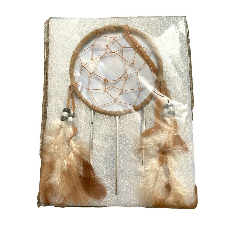Native American Dream Catcher Feathers Brown